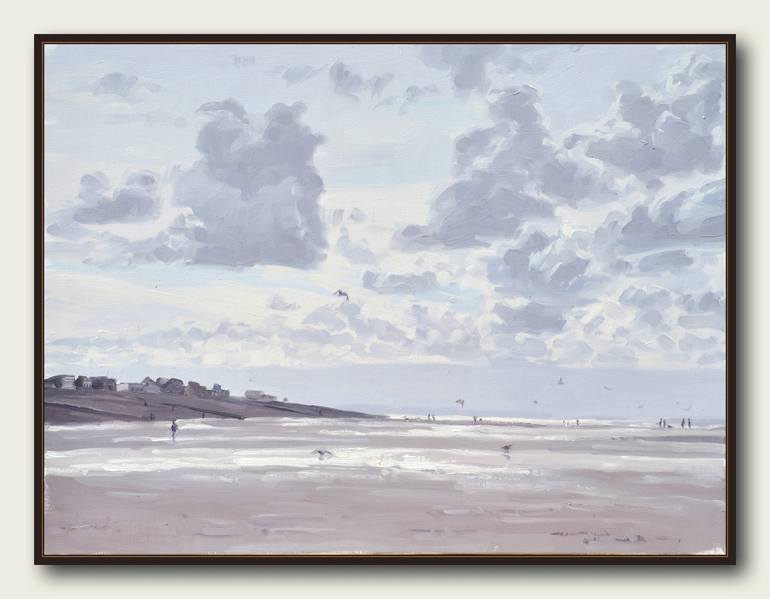 Original Seascape Painting by ANNE BAUDEQUIN