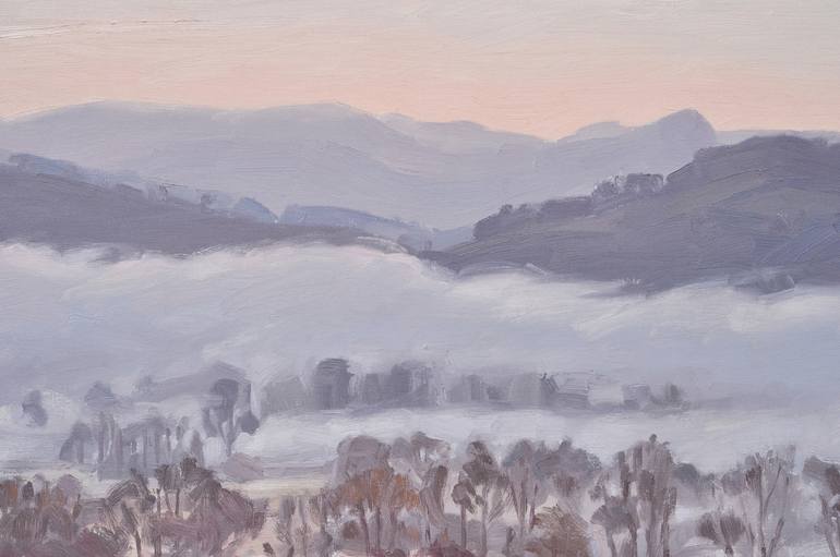 Original Fine Art Landscape Painting by ANNE BAUDEQUIN