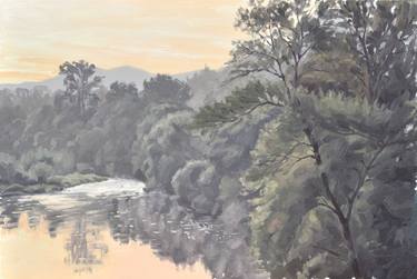Original Fine Art Landscape Paintings by ANNE BAUDEQUIN
