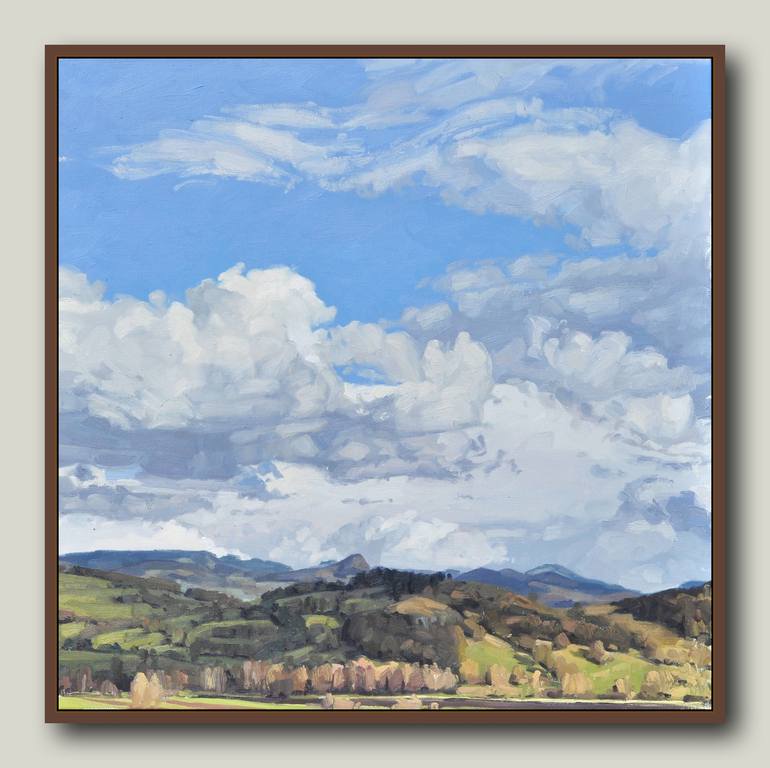 Original Fine Art Landscape Painting by ANNE BAUDEQUIN