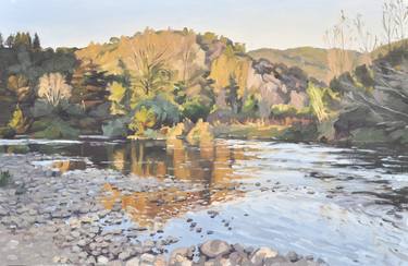 Print of Fine Art Landscape Paintings by ANNE BAUDEQUIN