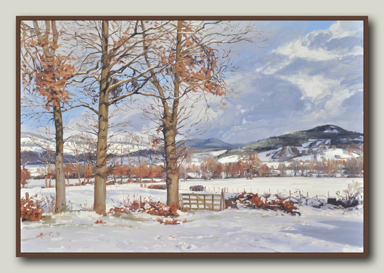 Original Fine Art Landscape Painting by ANNE BAUDEQUIN