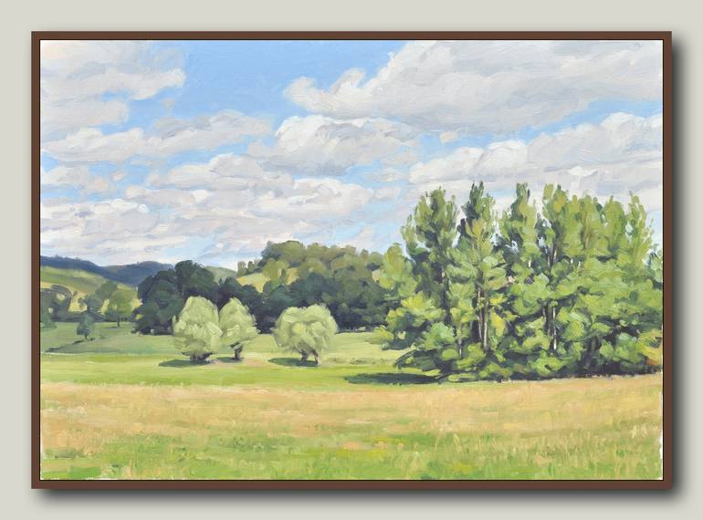 Original Fine Art Landscape Painting by ANNE BAUDEQUIN