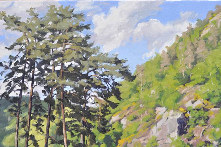 Original Impressionism Landscape Painting by Anne Baudequin