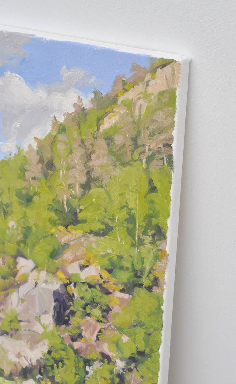 Original Impressionism Landscape Painting by Anne Baudequin