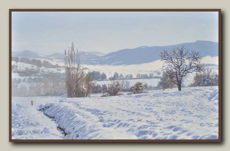 Original Fine Art Landscape Painting by ANNE BAUDEQUIN