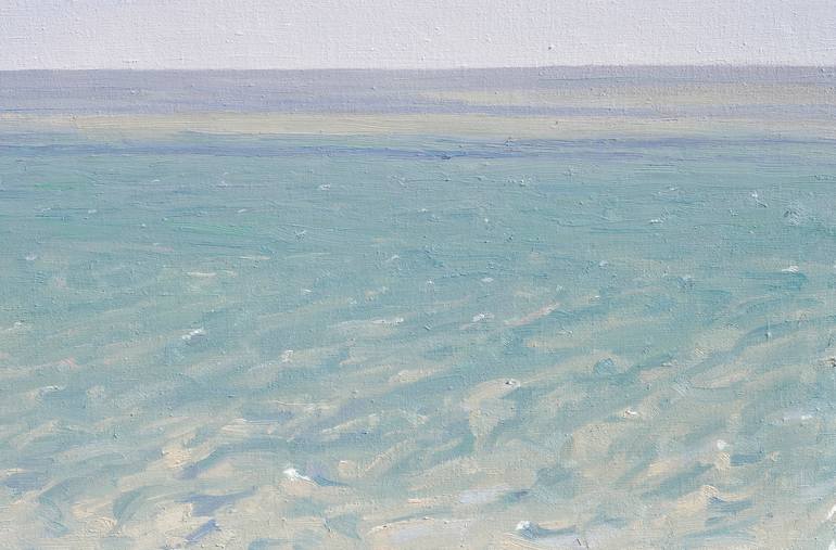 Original Fine Art Seascape Painting by ANNE BAUDEQUIN