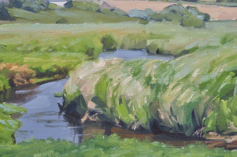 Original Impressionism Landscape Painting by Anne Baudequin