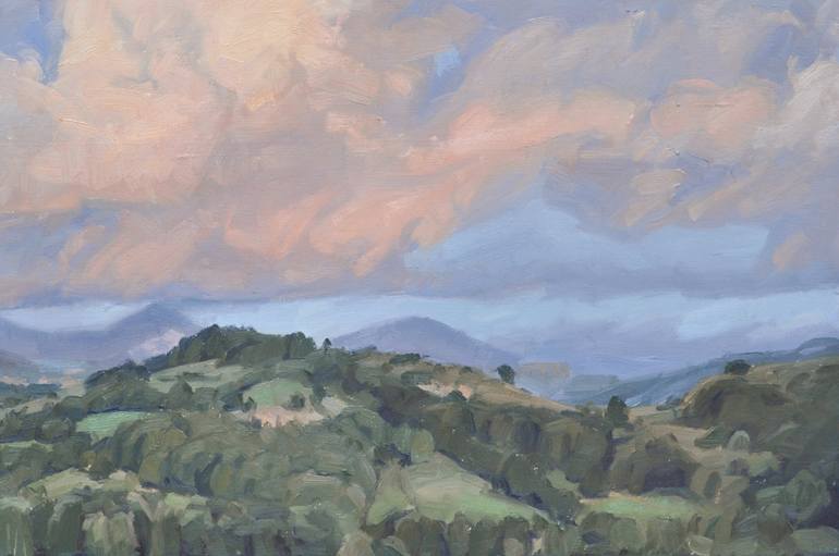 Original Impressionism Landscape Painting by Anne Baudequin