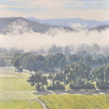 Print of Fine Art Landscape Paintings by ANNE BAUDEQUIN