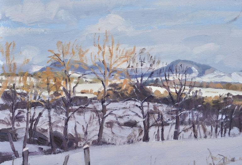 Original Impressionism Landscape Painting by Anne Baudequin