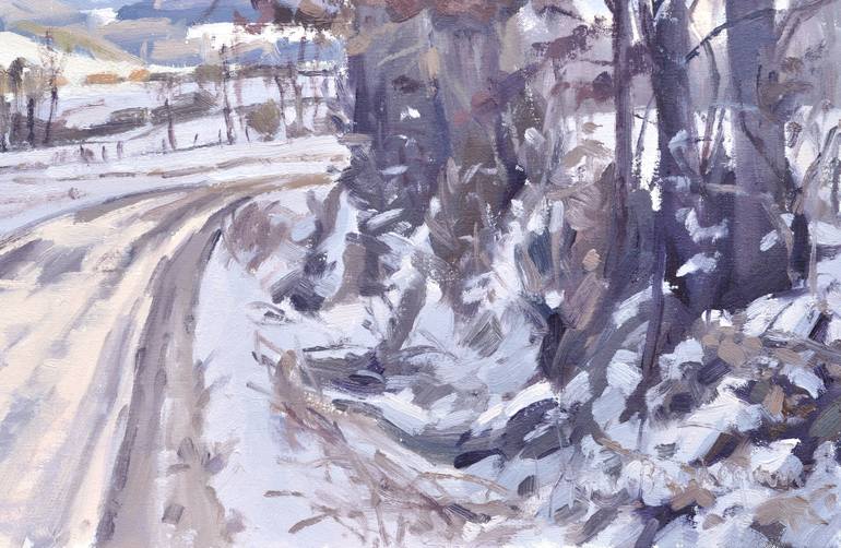 Original Impressionism Landscape Painting by Anne Baudequin