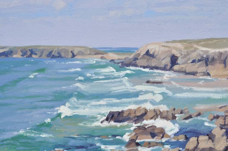 Original Figurative Seascape Painting by Anne Baudequin