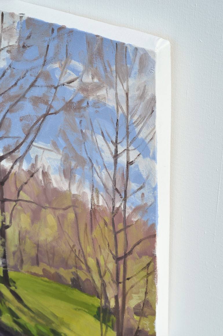 Original Impressionism Landscape Painting by Anne Baudequin