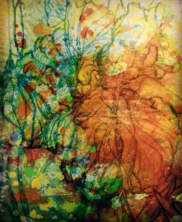 Original Abstract Mixed Media by Erica Geralds