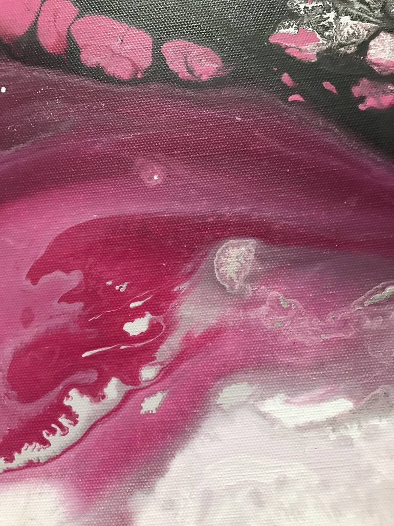 Original paint pouring Abstract Painting by Jackie Peach