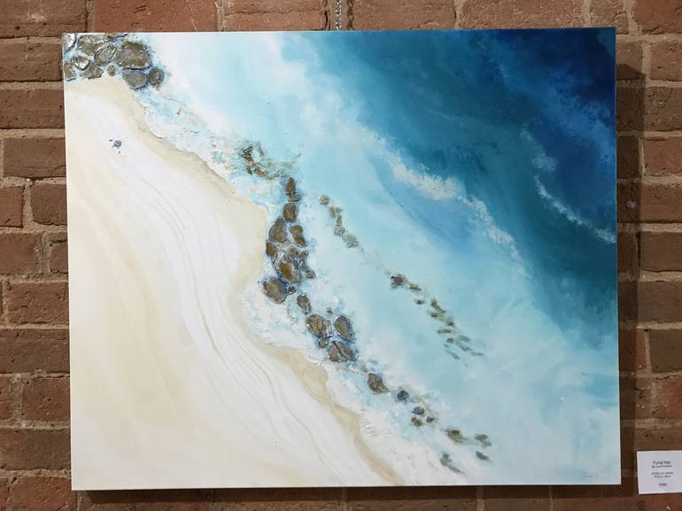 Original Modern Beach Painting by Jackie Peach