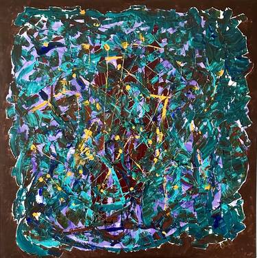 Original Abstract Expressionism Abstract Painting by Natalia Rose