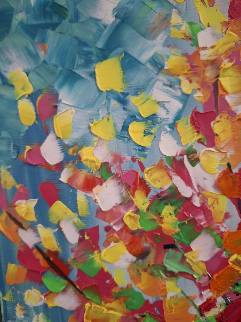 Original Impressionism Abstract Painting by Vasi Finegari