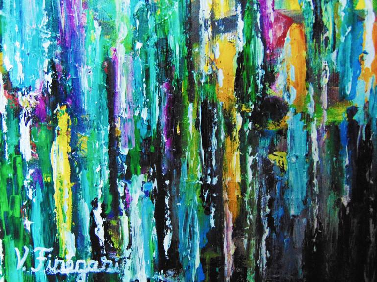 Original Abstract Painting by Vasi Finegari