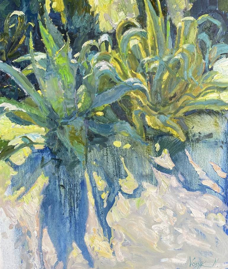 Rome Botanical Garden Painting by Nataliia Nosyk | Saatchi Art