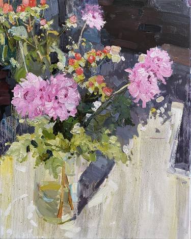 Original Impressionism Floral Paintings by Nataliia Nosyk