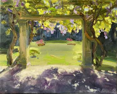 Original Impressionism Garden Paintings by Nataliia Nosyk