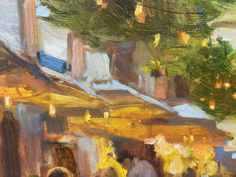 Original Impressionism Cities Painting by Nataliia Nosyk