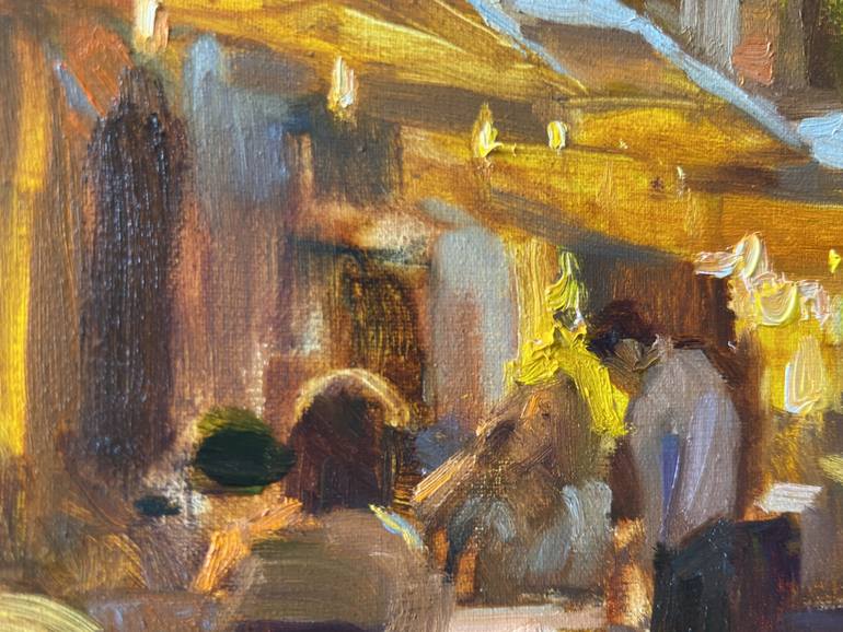 Original Impressionism Cities Painting by Nataliia Nosyk