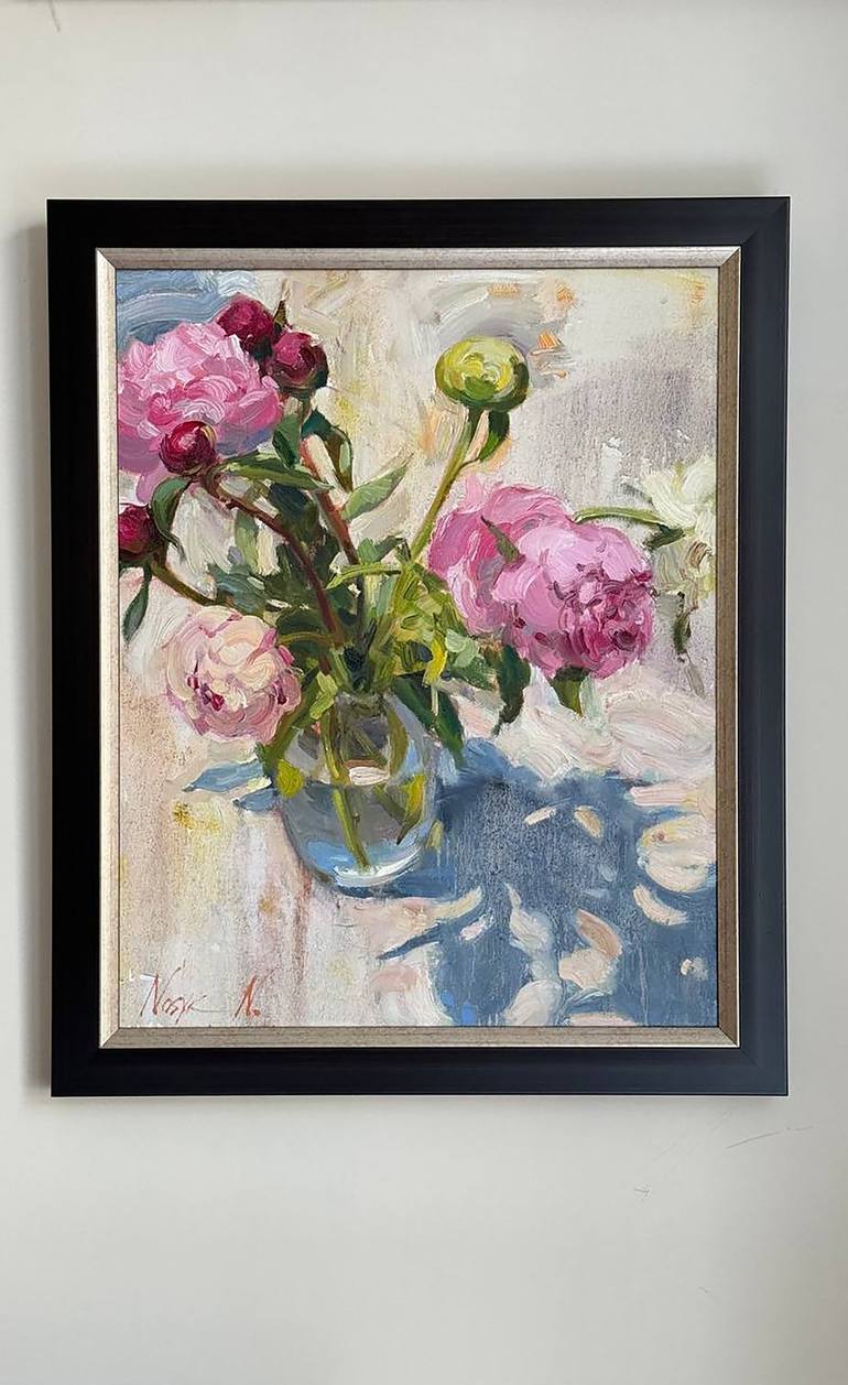 Original Floral Painting by Nataliia Nosyk