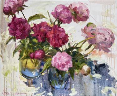 Red and Pink Peonies thumb