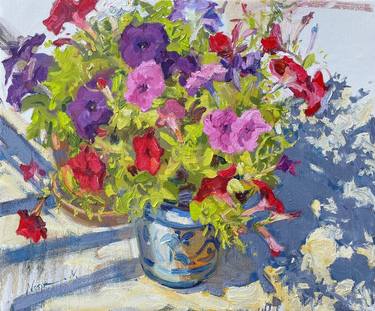 Original Impressionism Floral Paintings by Nataliia Nosyk