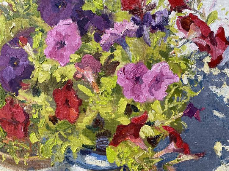 Original Impressionism Floral Painting by Nataliia Nosyk