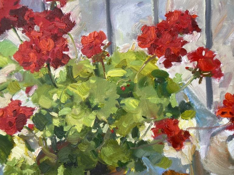 Original Floral Painting by Nataliia Nosyk