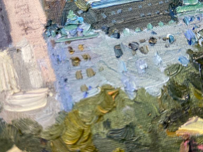 Original Impressionism Cities Painting by Nataliia Nosyk