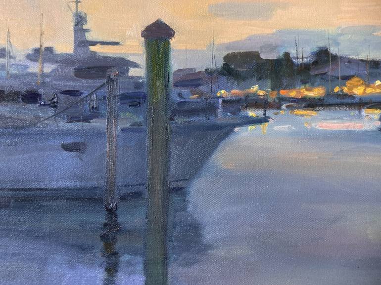 Original Impressionism Boat Painting by Nataliia Nosyk