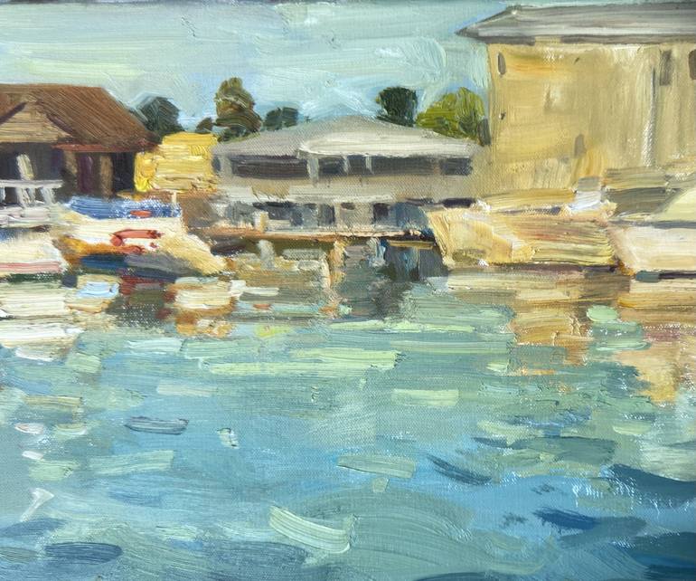 Original Impressionism Seascape Painting by Nataliia Nosyk