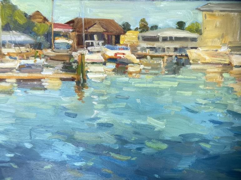 Original Impressionism Seascape Painting by Nataliia Nosyk