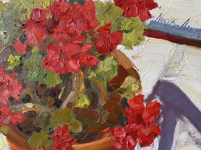 Original Impressionism Floral Painting by Nataliia Nosyk