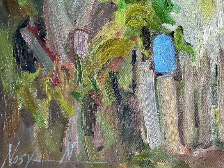 Original Impressionism Garden Painting by Nataliia Nosyk