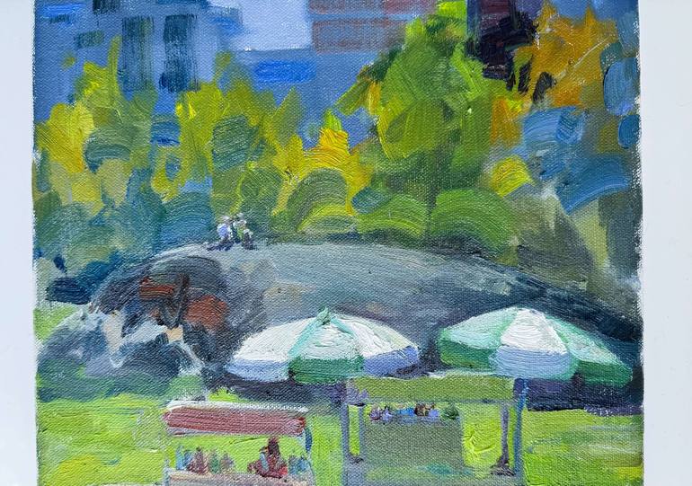 Original Impressionism Cities Painting by Nataliia Nosyk