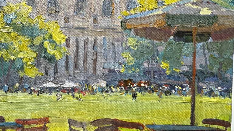 Original Impressionism Cities Painting by Nataliia Nosyk