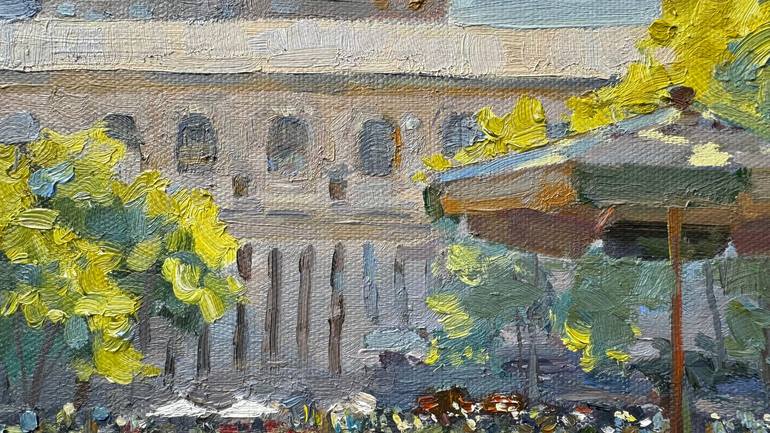 Original Impressionism Cities Painting by Nataliia Nosyk