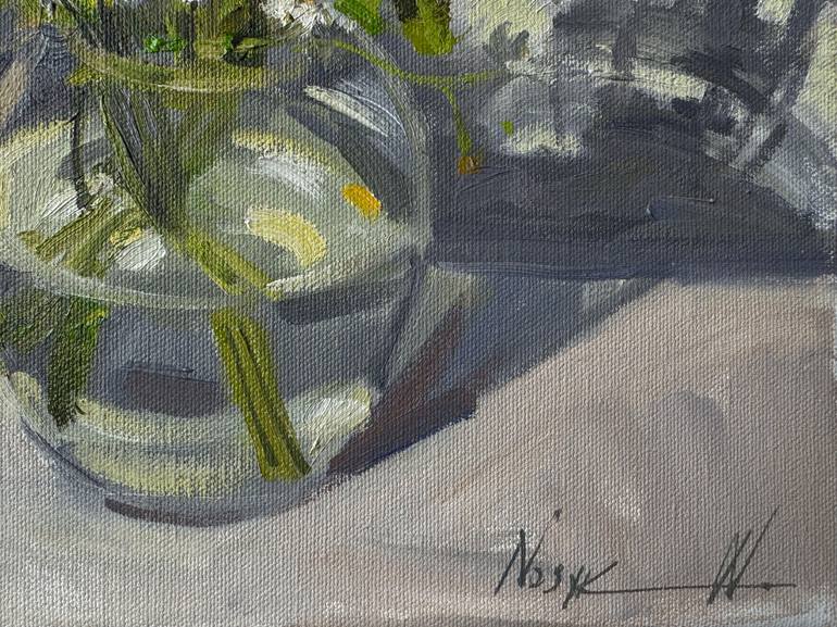 Original Impressionism Floral Painting by Nataliia Nosyk