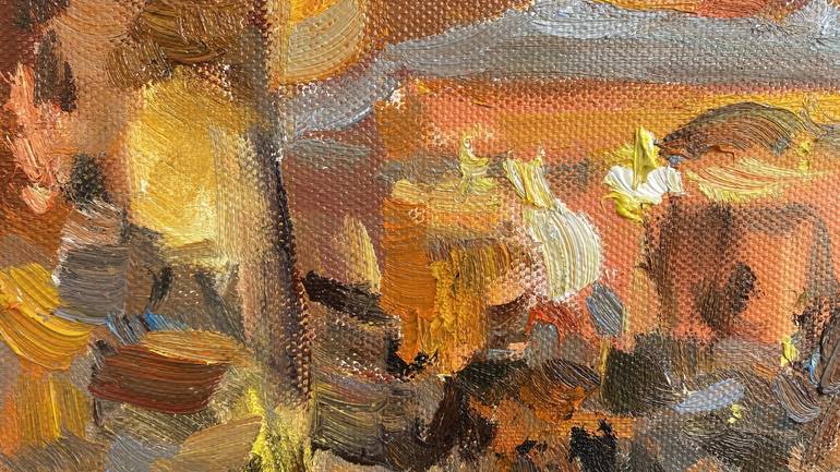 Original Impressionism Architecture Painting by Nataliia Nosyk