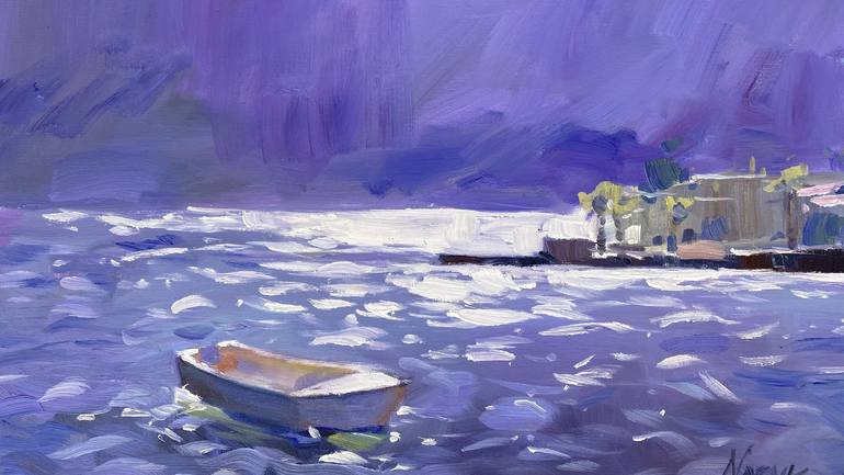 Original Fine Art Seascape Painting by Nataliia Nosyk