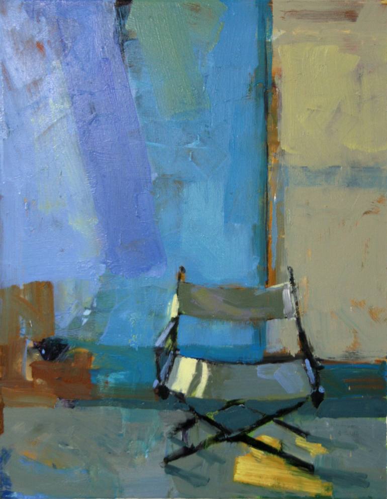 Deck Chair—4pm Painting by Kim Alemian | Saatchi Art