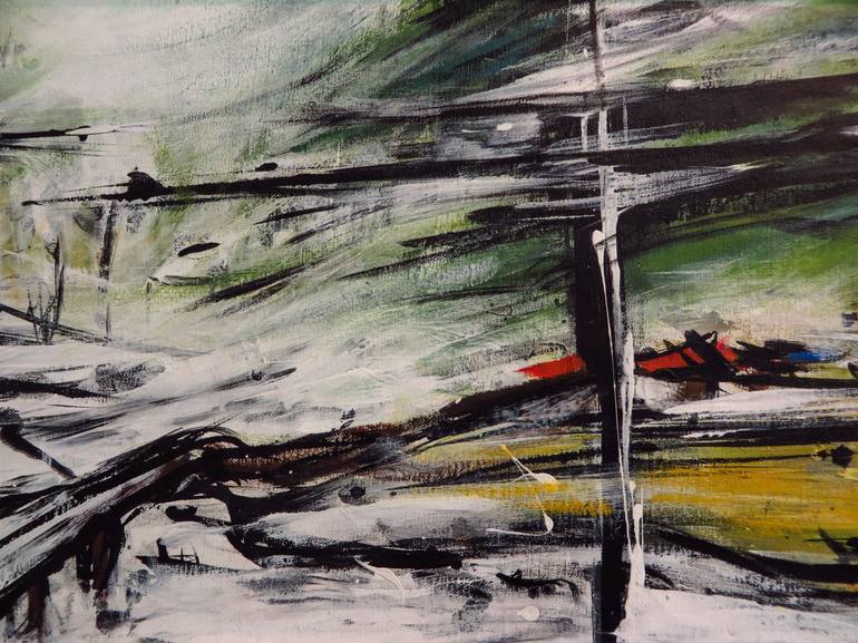 Original Abstract Expressionism Landscape Painting by J Charboneau