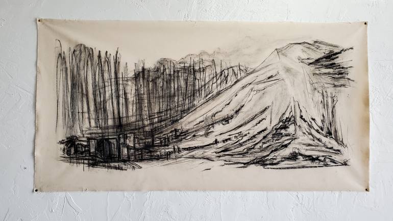 Original Abstract Expressionism Landscape Painting by J Charboneau