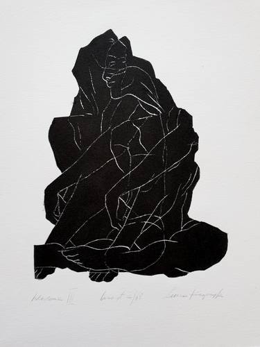 Original Figurative Body Printmaking by Luiza Kasprzyk